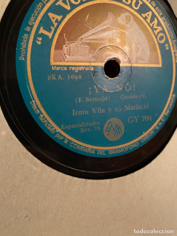 Discos de pizarra: IRMA VILA Y SU MARIACHI LA MALAGUE&Ntilde;A YA NO - Foto 1