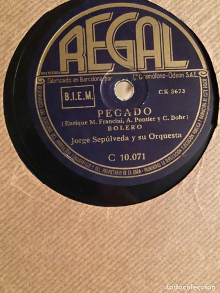 Discos de pizarra: JORGE SEPULVEDA SE VA CARMITA PECADO - Foto 1