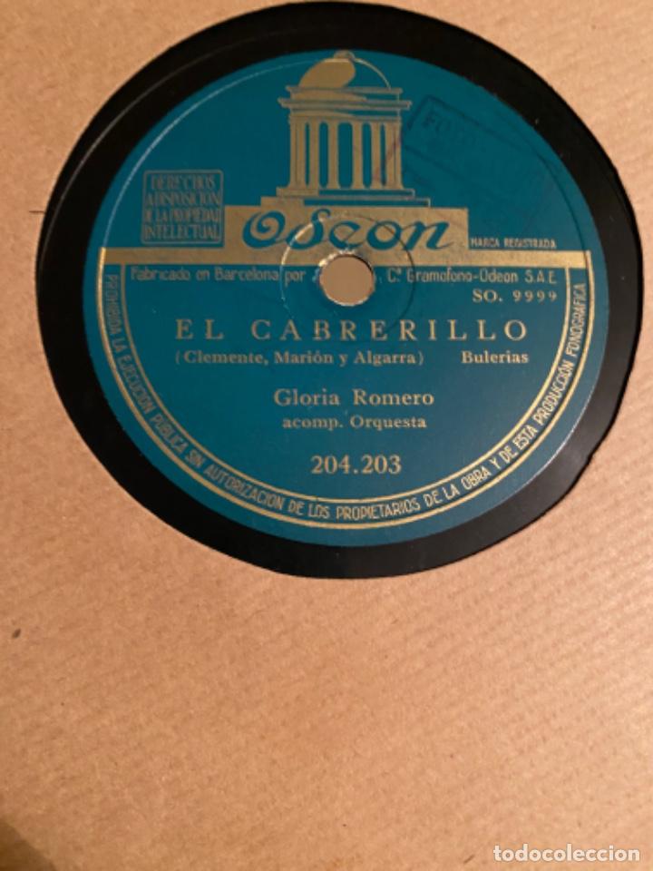Discos de pizarra: GLORIA ROMERO JUANA E MI ARMA EL CABRERILLO - Foto 2