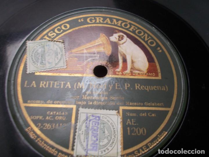 Discos de pizarra: MERCEDES SER&Oacute;S La riteta / El saltiro de la Cardina - Foto 4
