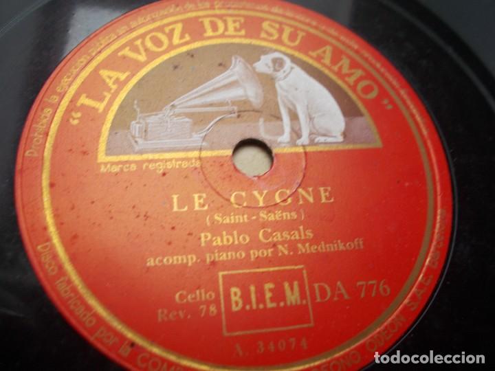 Discos de pizarra: PABLO CASALS Le Gygne / Momento musical - Foto 2