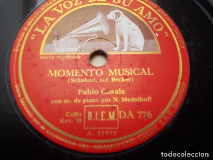 Discos de pizarra: PABLO CASALS Le Gygne / Momento musical - Foto 4