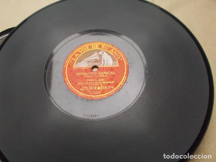 Discos de pizarra: PABLO CASALS Le Gygne / Momento musical - Foto 5