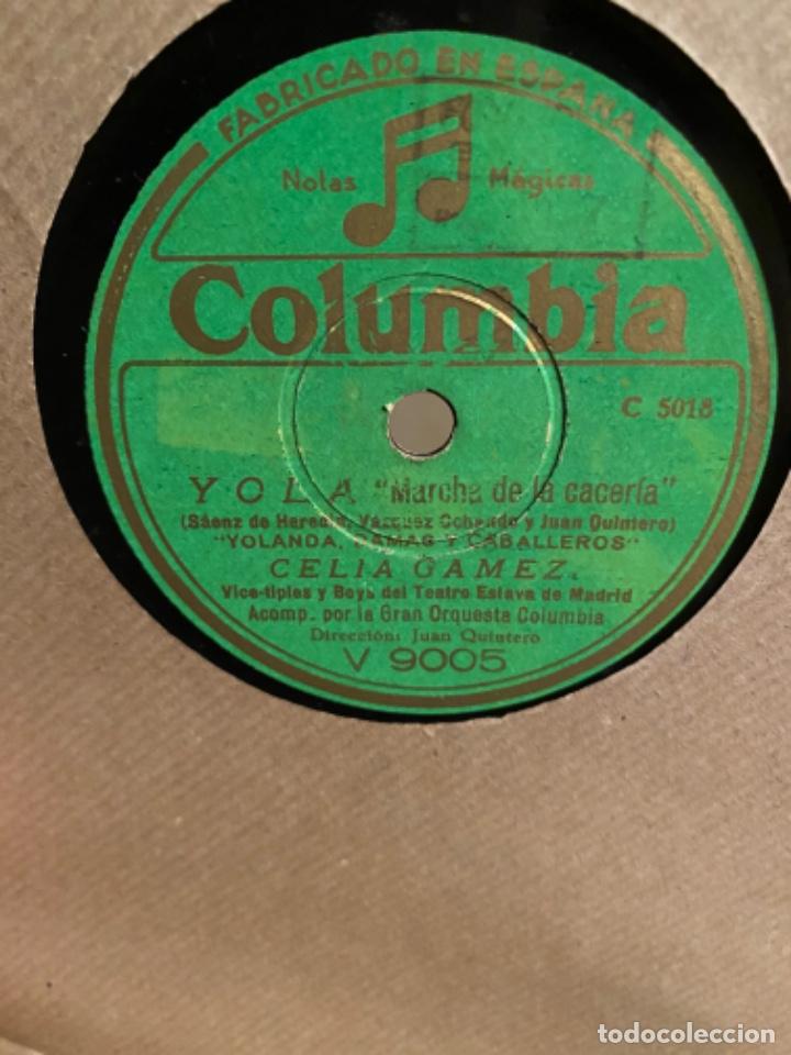 Discos de pizarra: CELUA GAMEZ YOLA SUE&Ntilde;OS DE AMOR MARCHA DE LA CACERIA - Foto 2