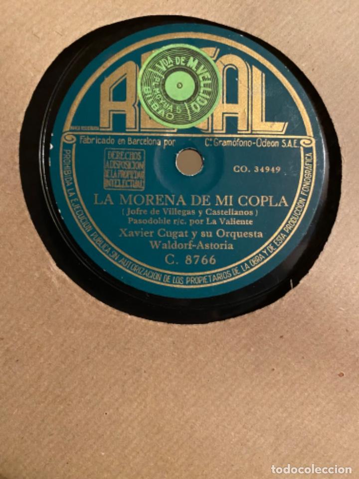 Discos de pizarra: XAVIER CUGAT LA MORENA DE MI COPLA TOROS EN MADRID - Foto 1