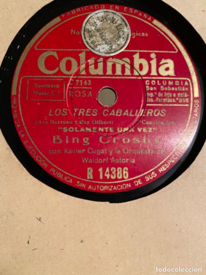 Discos de pizarra: BING CROSBY LOS TRES CABALLEROS - Foto 1