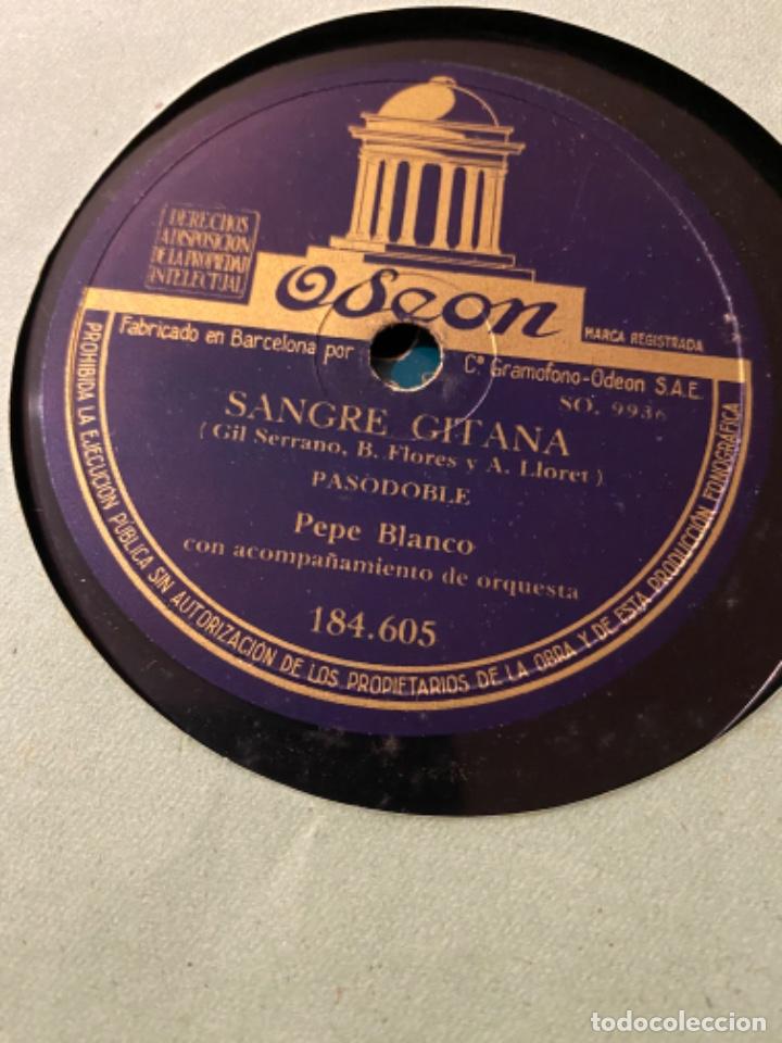 Discos de pizarra: PEPE BLANCO SANGRE GITANA SOY GITANO CABALLERO - Foto 1