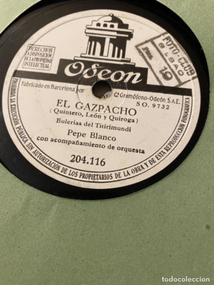 Discos de pizarra: PEPE BLANCO EL GAZPACHO DE LA GIRALDA BAJO - Foto 1