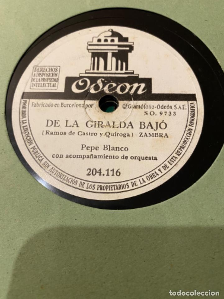 Discos de pizarra: PEPE BLANCO EL GAZPACHO DE LA GIRALDA BAJO - Foto 2