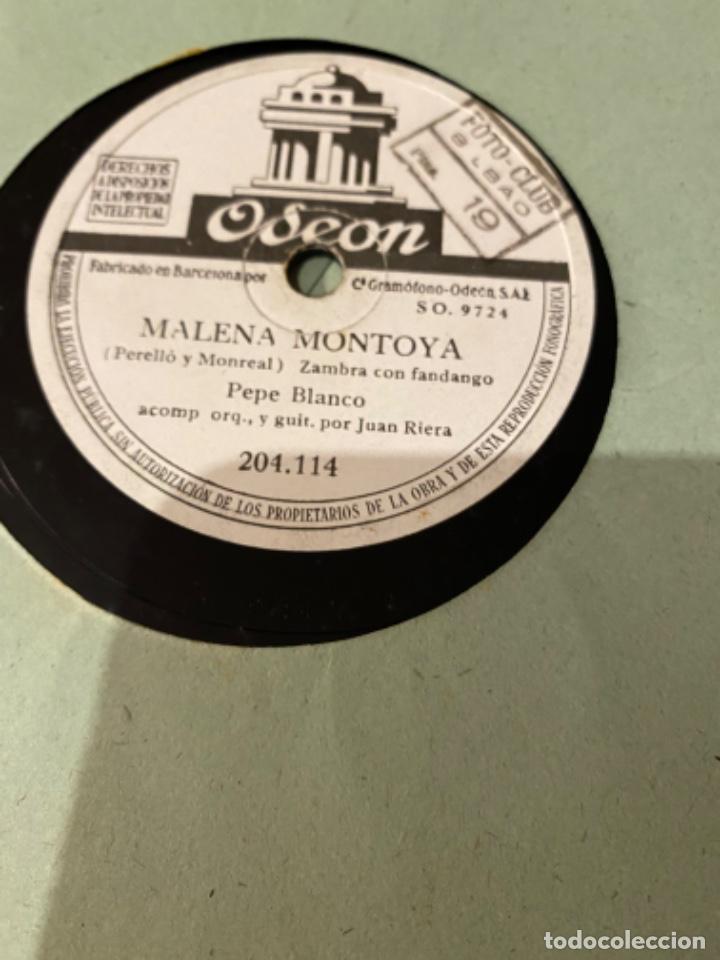 Discos de pizarra: PEPE BLANCO SERVA LA BARI MALEN MONTOYA - Foto 1