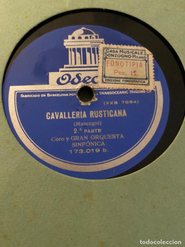 Discos de pizarra: CAVALLERIA RUSTICANA MASCAGNI DOCE PULGADAS - Foto 2