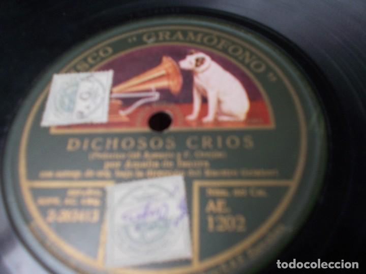 Discos de pizarra: AMALIA DE ISAURA Dichosos crios / El &uacute;ltimo figur&iacute;n - Foto 2