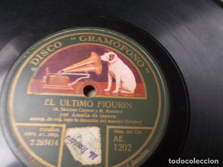 Discos de pizarra: AMALIA DE ISAURA Dichosos crios / El &uacute;ltimo figur&iacute;n - Foto 4