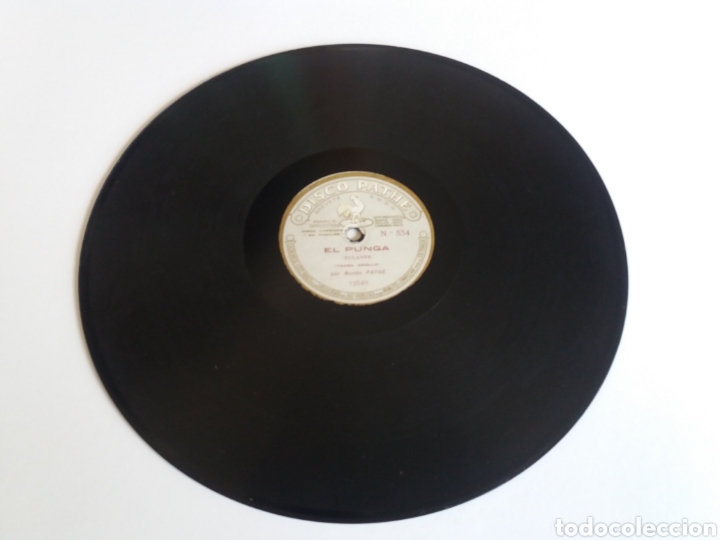 Discos de pizarra: DISCO PHATE. EL PUNGA. TANGO CRIOLLO/C&Oacute;RDOBA. PASODOBLE. ORQUESTA LAURENT HALET. - Foto 3