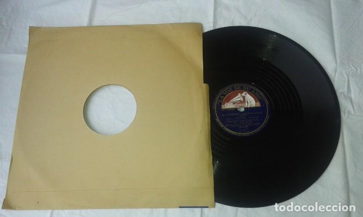 Discos de pizarra: ANTIGUO DISCO DE PIZARRA - LA VOZ DE SU AMO - Foto 2