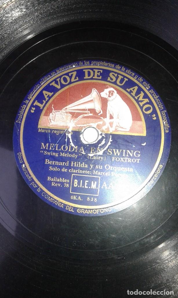 Discos de pizarra: ANTIGUO DISCO DE PIZARRA - LA VOZ DE SU AMO - Foto 3