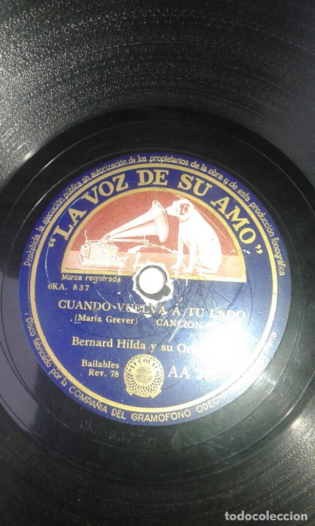 Discos de pizarra: ANTIGUO DISCO DE PIZARRA - LA VOZ DE SU AMO - Foto 1
