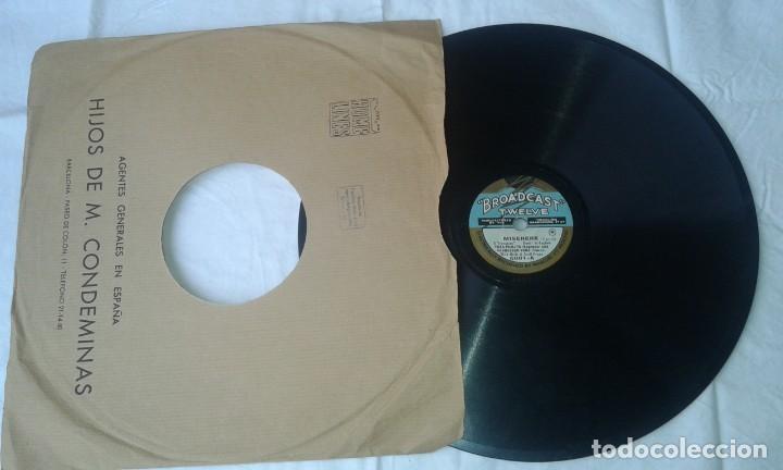 Discos de pizarra: ANTIGUO DISCO DE PIZARRA - BROADCAST TWELVE - Foto 2