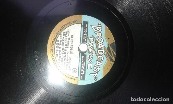 Discos de pizarra: ANTIGUO DISCO DE PIZARRA - BROADCAST TWELVE - Foto 3