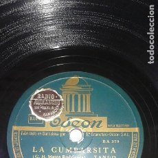 Discos de pizarra: ANTIGUO DISCO DE PIZARRA - ODEON. Lote 328014083