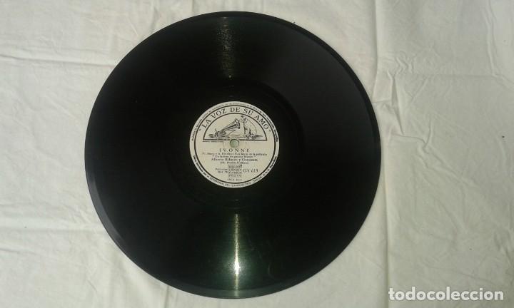 Discos de pizarra: ANTIGUO DISCO DE PIZARRA - LA VOZ DE SU AMO - Foto 2