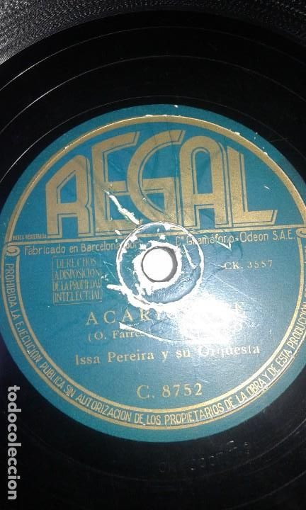 Discos de pizarra: ANTIGUO DISCO DE PIZARRA - REGAL - Foto 3