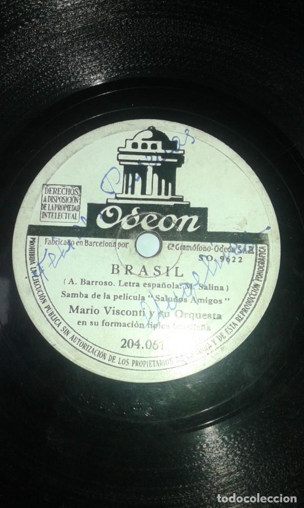 Discos de pizarra: ANTIGUO DISCO PIZARRA - ODEON - Foto 2