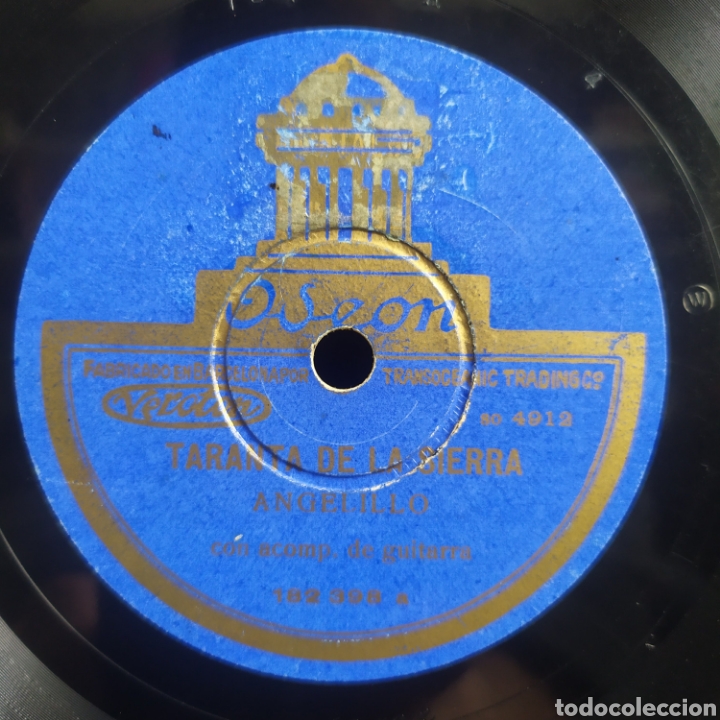 Discos de pizarra: Angelillo &lrm;&ndash; Taranta De La Sierra / El Pajarillo - Foto 1