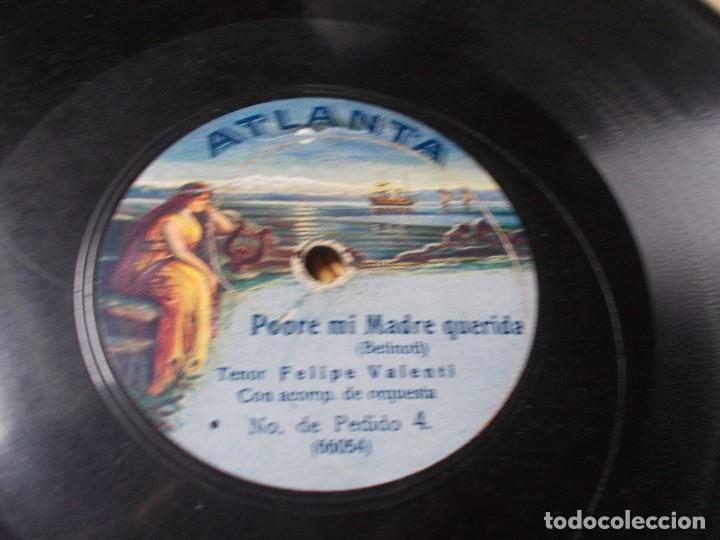 Discos de pizarra: FELIPE VALENT&Iacute; Pobre mi madre querida / Alla en el rancho - Foto 2