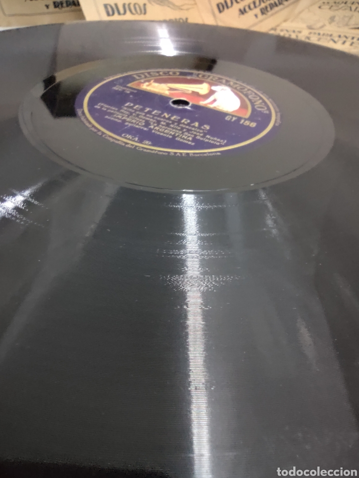 Discos de pizarra: Gran lote de discos de pizarra. Imperio Argentina - Foto 5