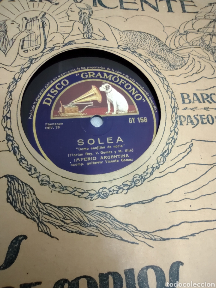 Discos de pizarra: Gran lote de discos de pizarra. Imperio Argentina - Foto 6
