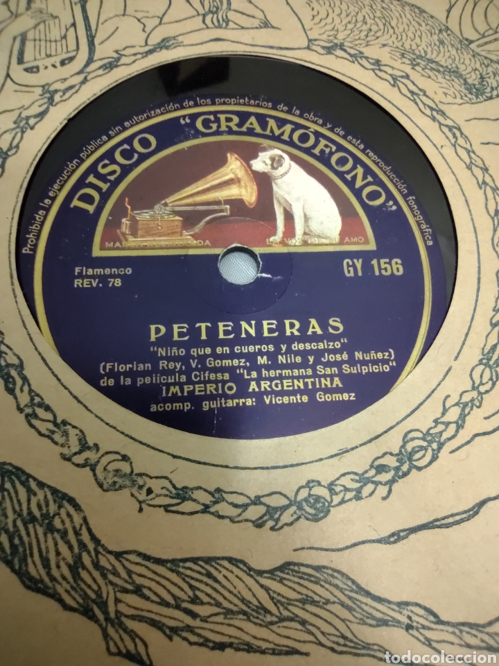 Discos de pizarra: Gran lote de discos de pizarra. Imperio Argentina - Foto 7