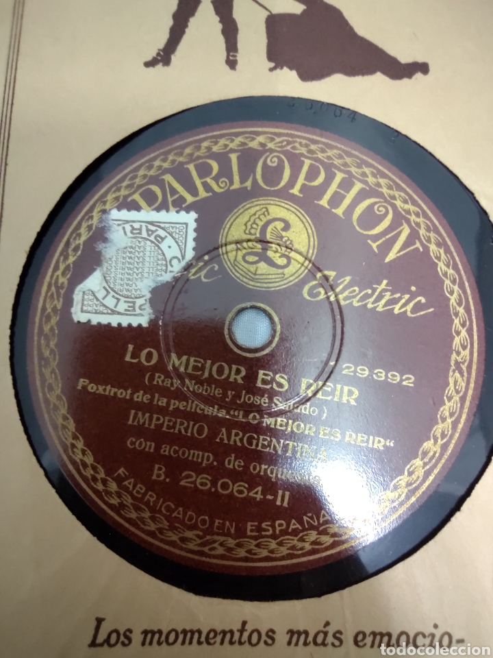 Discos de pizarra: Gran lote de discos de pizarra. Imperio Argentina - Foto 8