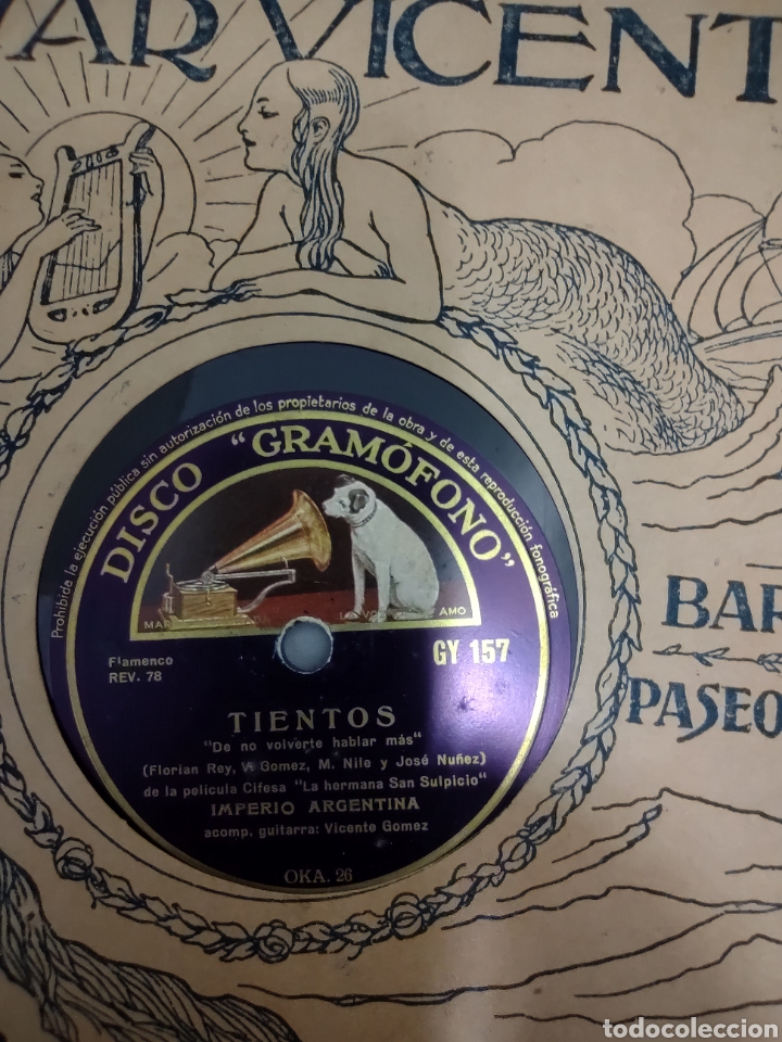 Discos de pizarra: Gran lote de discos de pizarra. Imperio Argentina - Foto 11