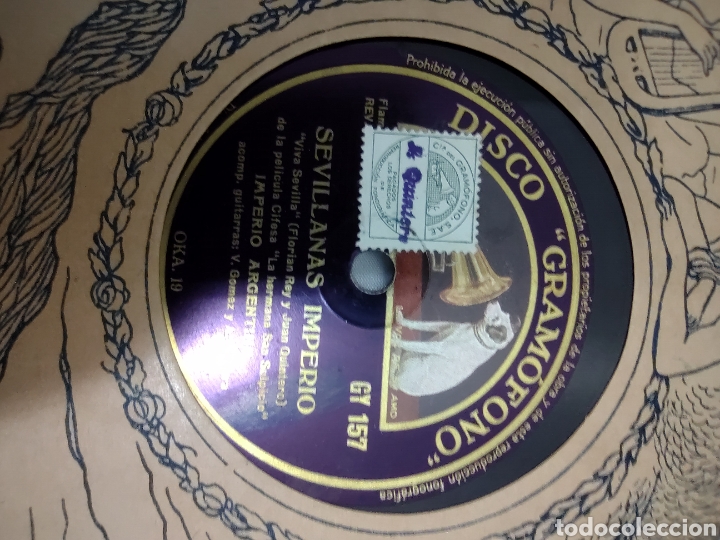 Discos de pizarra: Gran lote de discos de pizarra. Imperio Argentina - Foto 12