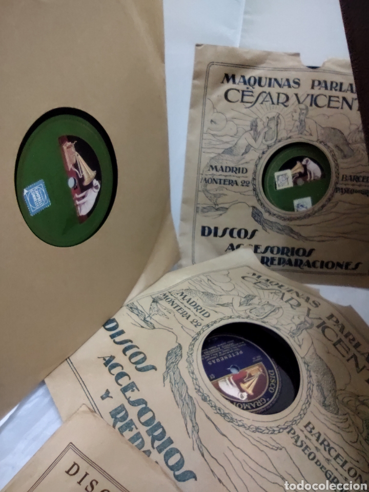 Discos de pizarra: Gran lote de discos de pizarra. Imperio Argentina - Foto 14