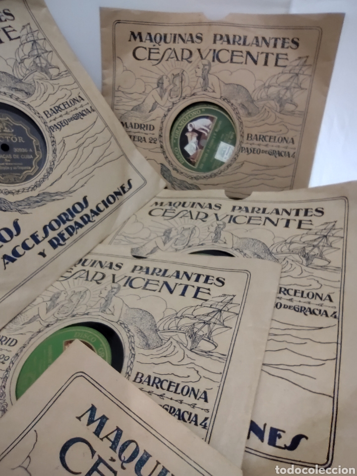 Discos de pizarra: Gran lote de discos de pizarra. Imperio Argentina - Foto 15