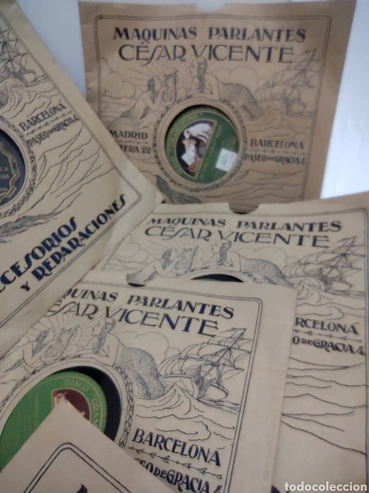 Discos de pizarra: Gran lote de discos de pizarra. Imperio Argentina - Foto 17