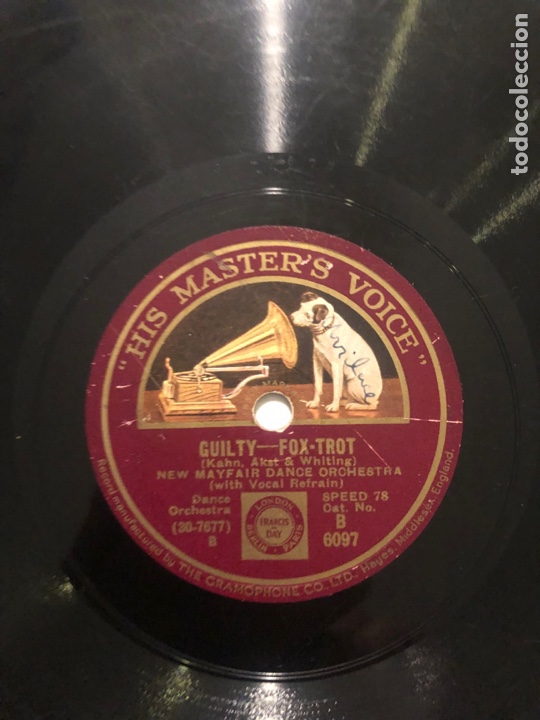 Discos de pizarra: Disco pizarra new mayfair dance orchestra guilty - Foto 2