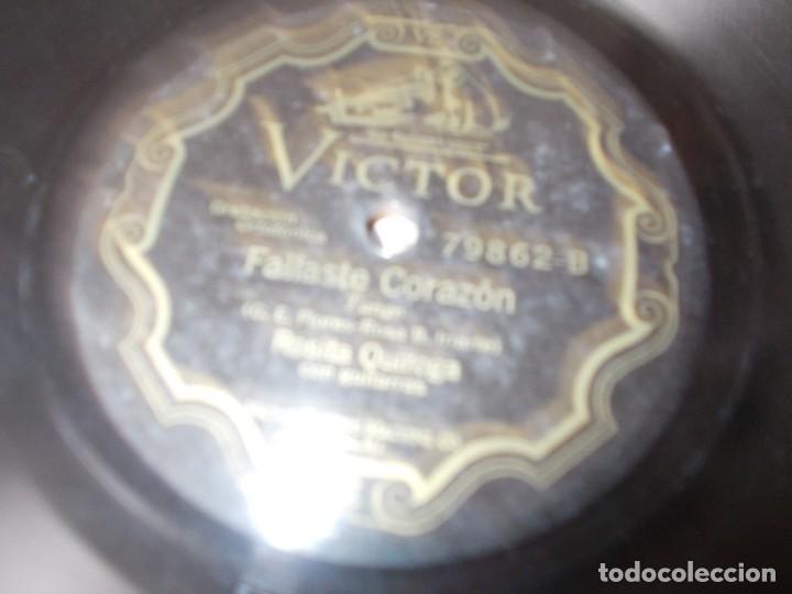 Discos de pizarra: ROSITA QUIROGA Farolito de mi barrio / Fallaste Coraz&oacute;n - Foto 3