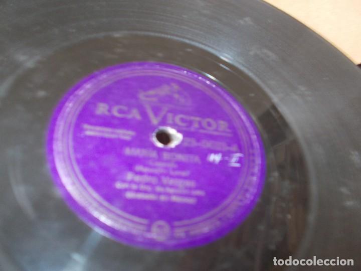 Discos de pizarra: PEDRO VARGAS Mar&iacute;a Bonita / Rosa - Foto 3