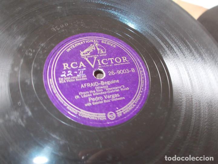 Discos de pizarra: PEDRO VARGAS Afraine-Beguine / Alone with you - Foto 3