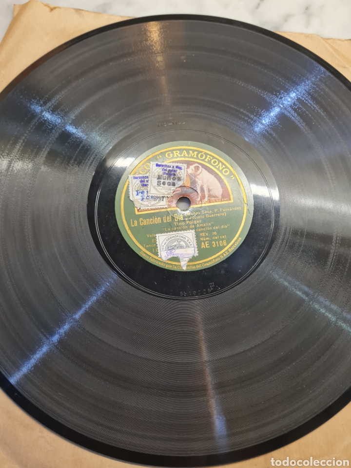 Discos de pizarra: Disco antiguo - Foto 3
