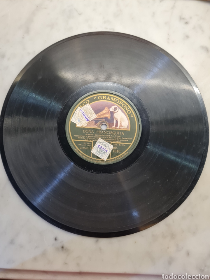 Discos de pizarra: Disco antiguo - Foto 1