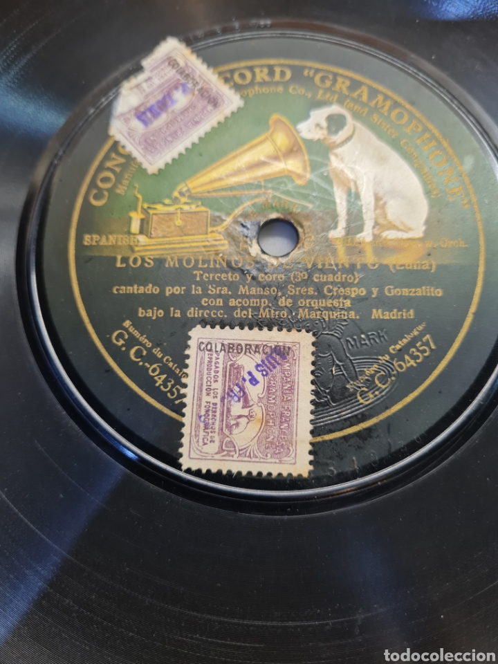Discos de pizarra: Disco antiguo - Foto 2
