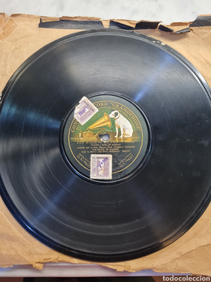Discos de pizarra: Disco antiguo - Foto 1