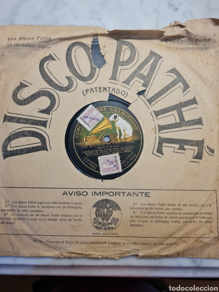 Discos de pizarra: Disco antiguo - Foto 1