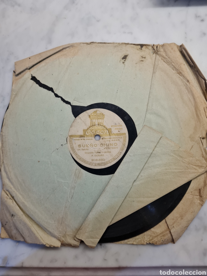 Discos de pizarra: Disco antiguo - Foto 1