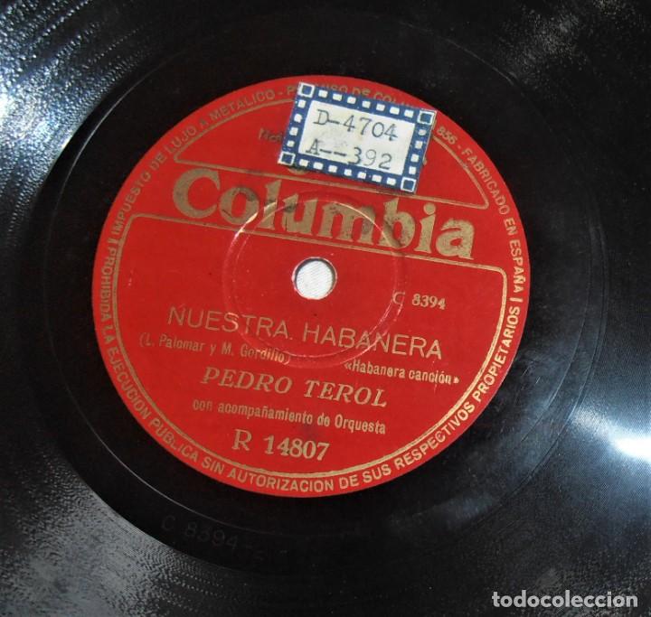 Discos de pizarra: DISCO DE PIZARRA, COLUMBIA, PEDRO TEROL - Foto 5
