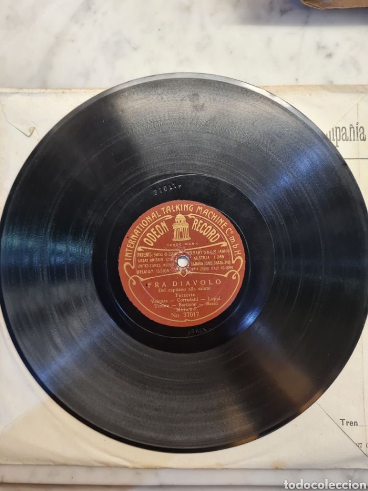 Discos de pizarra: FRA DIAVOLO disco de piedra antiguo - Foto 3